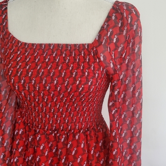 Avec Les Filles "Juliette" Smocked Toucan Dress - Picture 3 of 11